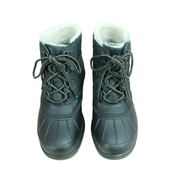 LL Bean Storm Chaser 5 Black Leather Waterproof Insulated Duck Boots Size 8.5 M - Picture 5 of 10